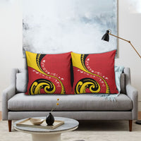 Papua New Guinea Independence Pillow Cover Special Style Red Version LT05 - Polynesian Pride