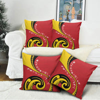 Papua New Guinea Independence Pillow Cover Special Style Red Version LT05 - Polynesian Pride