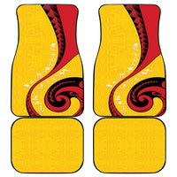 Papua New Guinea Independence Car Mats Special Style Yellow Version LT05 - Polynesian Pride