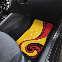 Papua New Guinea Independence Car Mats Special Style Yellow Version LT05 - Polynesian Pride