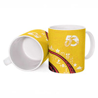 Papua New Guinea 50th Independence Anniversary Ceramic Mug Special Style Yellow Version - Polynesian Pride