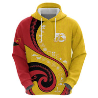 Papua New Guinea 50th Independence Anniversary Hoodie Special Style Yellow Version - Polynesian Pride