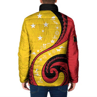 Papua New Guinea 50th Independence Anniversary Padded Jacket Special Style Yellow Version - Polynesian Pride