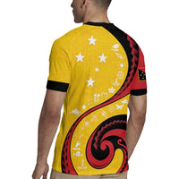 Papua New Guinea 50th Independence Anniversary Rugby Jersey Special Style Yellow Version - Polynesian Pride