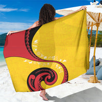 Papua New Guinea Independence Sarong Special Style Yellow Version LT05 One Size 44 x 66 inches Yellow - Polynesian Pride