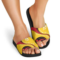Papua New Guinea Independence Slide Sandals Special Style Yellow Version LT05 - Polynesian Pride