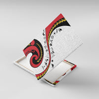 Papua New Guinea Independence Canvas Wall Art Special Style White Version LT05 With Frame White - Polynesian Pride