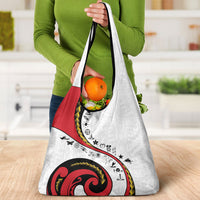 Papua New Guinea Independence Grocery Bag Special Style White Version LT05 - Polynesian Pride