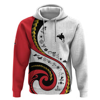 Papua New Guinea Independence Hoodie Special Style White Version LT05 Pullover Hoodie White - Polynesian Pride