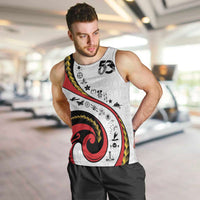 Papua New Guinea 50th Independence Anniversary Men Tank Top Special Style White Version - Polynesian Pride