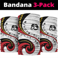 Papua New Guinea 50th Independence Anniversary Neck Gaiter Special Style White Version - Polynesian Pride