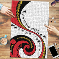 Papua New Guinea Independence Puzzle Special Style White Version LT05 White - Polynesian Pride