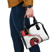 Papua New Guinea Independence Shoulder Handbag Special Style White Version LT05 - Polynesian Pride