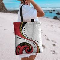 Papua New Guinea Independence Tote Bag Special Style White Version LT05 - Polynesian Pride