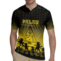 Personalised Palau Independence Day Rugby Jersey Palauan Tattoo Pattern - Polynesian Pride