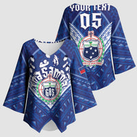 Toa Samoa Rugby Custom Kimono Sleeve Blouse Samoan Pride With Tribal Pattern - Polynesian Pride