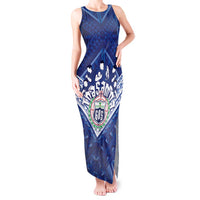 Toa Samoa Rugby Custom Tank Maxi Dress Samoan Pride With Tribal Pattern - Polynesian Pride