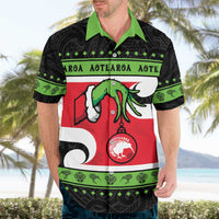 New Zealand Funny Christmas Hawaiian Shirt Maori Tiki