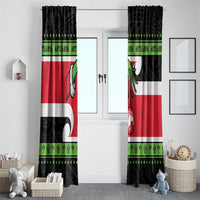 New Zealand Funny Christmas Window Curtain Maori Tiki