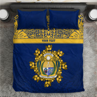Repubrikin Naoero Independence Day Bedding Set Tamanu With Coat Of Arms LT05 Yellow - Polynesian Pride
