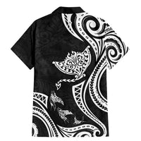 Hawaii Manta Ray Family Matching Mermaid Dress and Hawaiian Shirt Polynesian Art Tattoo