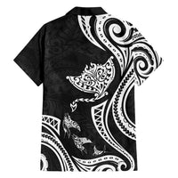 Hawaii Manta Ray Family Matching Summer Maxi Dress and Hawaiian Shirt Polynesian Art Tattoo