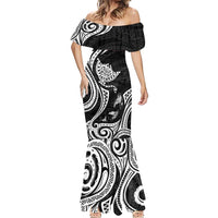 Hawaii Manta Ray Mermaid Dress Polynesian Art Tattoo