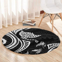 Hawaii Manta Ray Round Carpet Polynesian Art Tattoo LT05 - Polynesian Pride