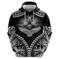 Hawaiian Hawk Hoodie Polynesian Pattern Style