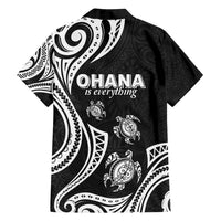 Hawaii Ohana Means Family Family Matching Puletasi and Hawaiian Shirt Sea Turtle Polynesian Style