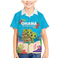 Ohana Hawaii Family Matching Mermaid Dress and Hawaiian Shirt Kawaii Family Turtle