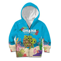 Ohana Hawaii Kid Hoodie Kawaii Family Turtle