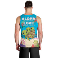 Ohana Hawaii Men Tank Top Kawaii Family Turtle