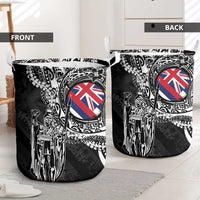 Hawaii King Flag Laundry Basket Hawaiian Maile Lei - Polynesian Pride