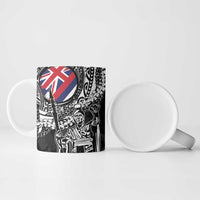 Hawaii King Flag Ceramic Mug Hawaiian Maile Lei - Polynesian Pride