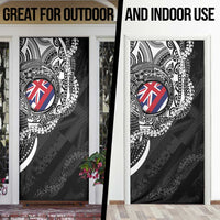 Hawaii King Flag Door Cover Hawaiian Maile Lei - Polynesian Pride