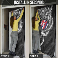 Hawaii King Flag Door Cover Hawaiian Maile Lei - Polynesian Pride