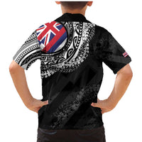 Hawaii King Flag Family Matching Mermaid Dress and Hawaiian Shirt Hawaiian Maile Lei - Polynesian Pride