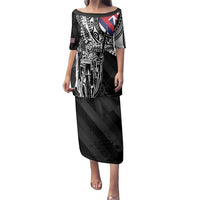 Hawaii King Flag Family Matching Puletasi and Hawaiian Shirt Hawaiian Maile Lei - Polynesian Pride