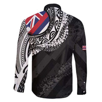 Hawaii King Flag Family Matching Short Sleeve Bodycon Dress and Hawaiian Shirt Hawaiian Maile Lei - Polynesian Pride