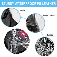 Hawaii King Flag Spare Tire Cover Hawaiian Maile Lei - Polynesian Pride