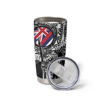 Hawaii King Flag Tumbler Cup Hawaiian Maile Lei - Polynesian Pride