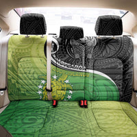New Zealand Cook Islands Back Car Seat Cover Maori Tiki With Circle Stars Turtle - Polynesian Pride