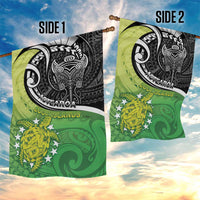 New Zealand Cook Islands Garden Flag Maori Tiki With Circle Stars Turtle - Polynesian Pride