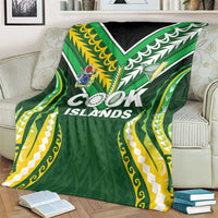 Cook Islands Rugby Blanket Unique Style Green Version - Polynesian Pride