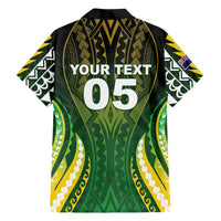 Custom Cook Islands Rugby Family Matching Summer Maxi Dress and Hawaiian Shirt Unique Style Green Version LT05 - Polynesian Pride