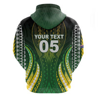 Custom Cook Islands Rugby Hoodie Unique Style Green Version - Polynesian Pride