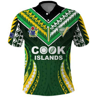 Custom Cook Islands Rugby Polo Shirt Unique Style Green Version - Polynesian Pride