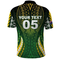 Custom Cook Islands Rugby Polo Shirt Unique Style Green Version LT05 - Polynesian Pride