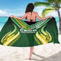Cook Islands Rugby Sarong Unique Style Green Version - Polynesian Pride
